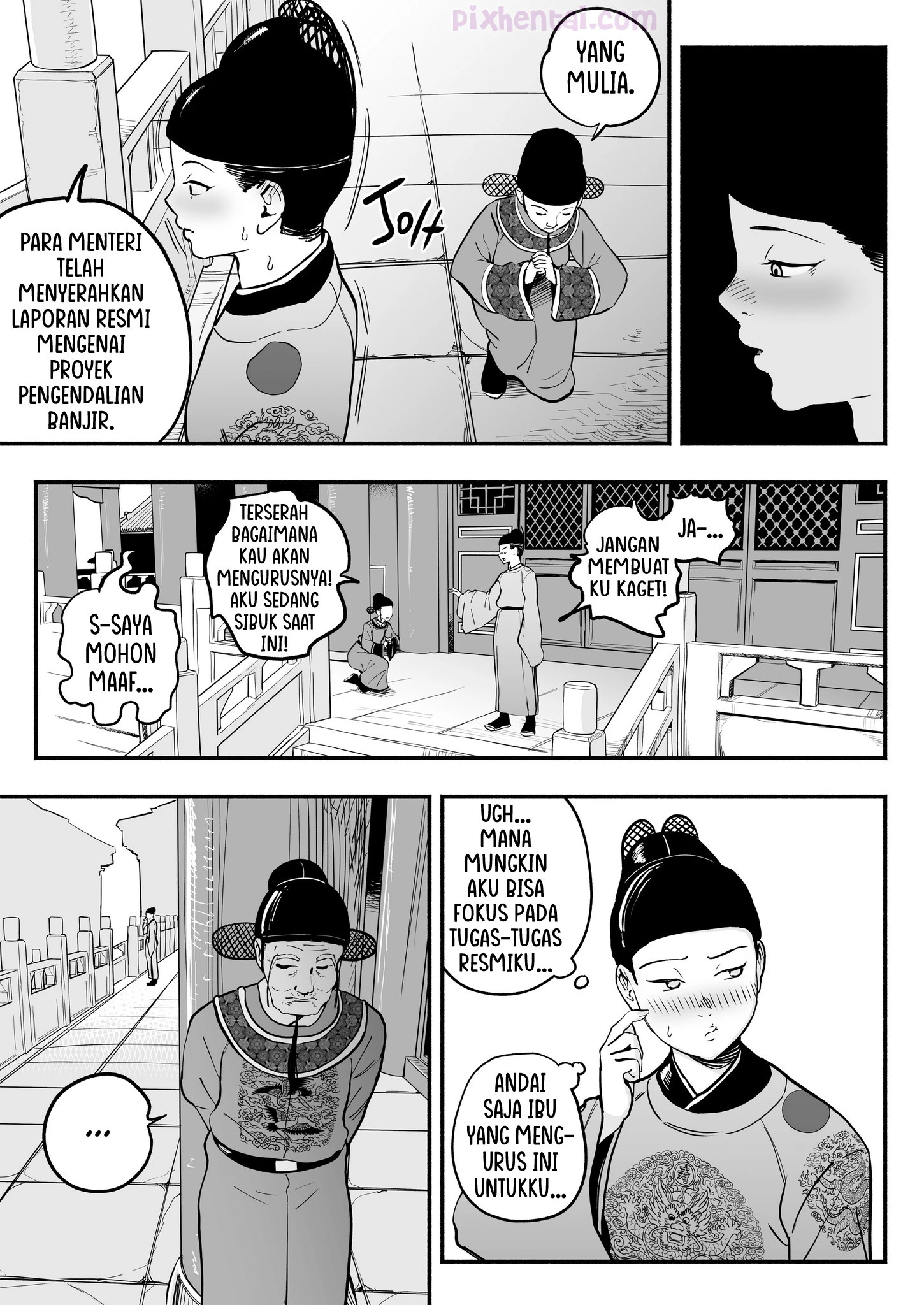 Komik hentai xxx manga sex bokep Koutei no Shinanyaku Kuuru na Kyuujo no Fudeoroshi Kozukuri Shidou 10